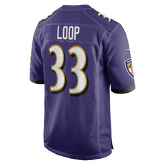 Tyler Loop Baltimore Ravens Team Game Jersey Purple - Nike