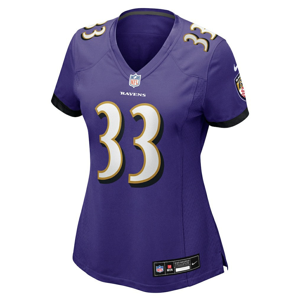 Tyler Loop Baltimore Ravens Women's Team Game Jersey Purple - Nike