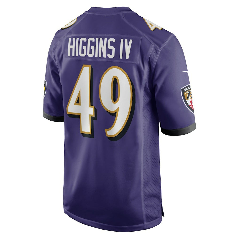 Jay Higgins IV Baltimore Ravens Team Game Jersey Purple - Nike