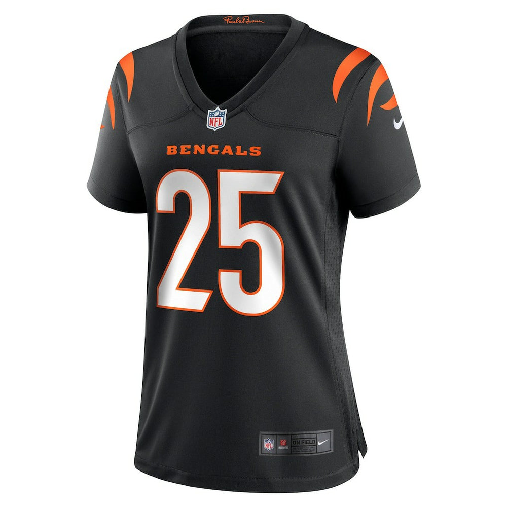 Tahj Brooks Cincinnati Bengals Women's Team Game Jersey Black - Nike