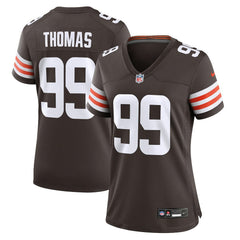 Cameron Thomas Cleveland Browns Women's Team Game Jersey Brown - Nike