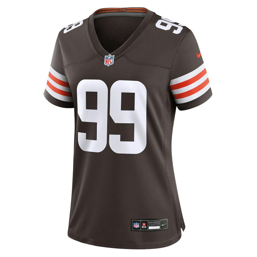 Cameron Thomas Cleveland Browns Women's Team Game Jersey Brown - Nike