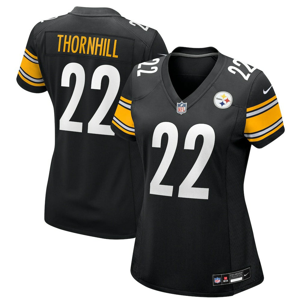 Juan Thornhill Pittsburgh Steelers Women's Team Game Jersey Black - Nike