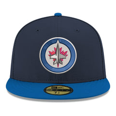 Winnipeg Jets - New Era Core Logo Two-Tone 59FIFTY Fitted Hat Navy