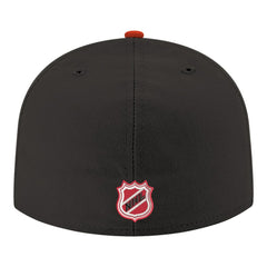 New Jersey Devils - New Era Core Logo Two-Tone 59FIFTY Fitted Hat Black