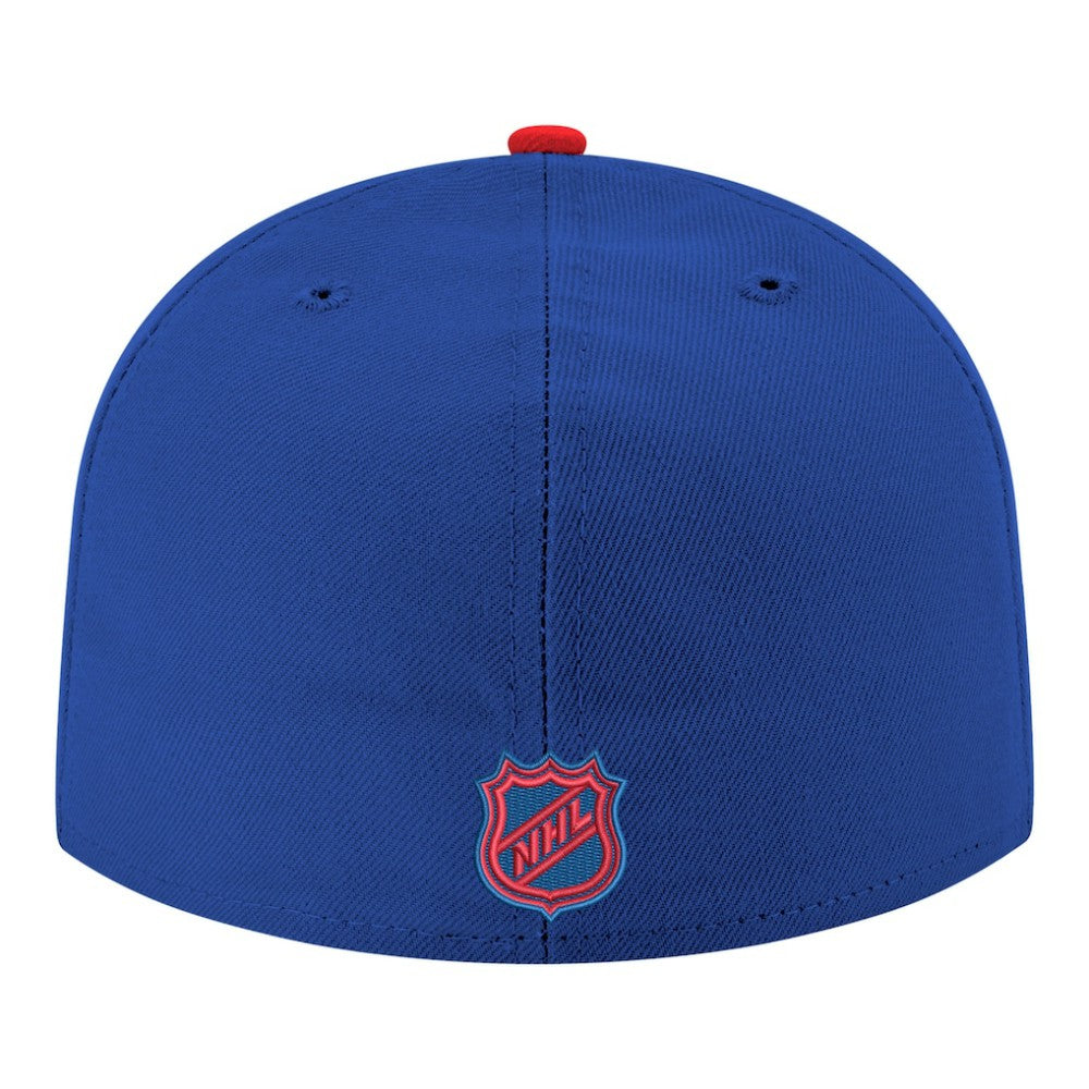 New York Rangers New Era Core Logo Two-Tone 59FIFTY Fitted Hat Blue