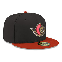 Ottawa Senators - New Era Core Logo Two-Tone 59FIFTY Fitted Hat Black