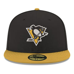 Pittsburgh Penguins New Era Core Logo Two-Tone 59FIFTY Fitted Hat Black