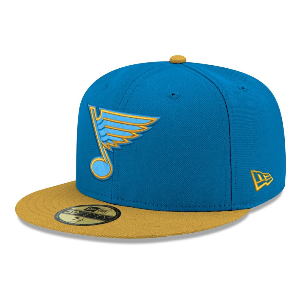 St. Louis Blues - New Era Core Logo Two-Tone 59FIFTY Fitted Hat Blue