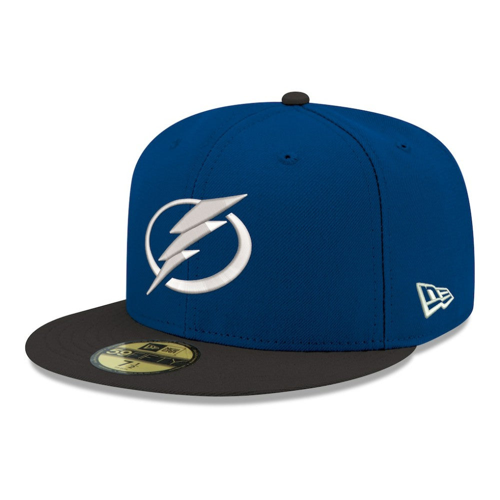 Tampa Bay Lightning - New Era Core Logo Two-Tone 59FIFTY Fitted Hat Blue