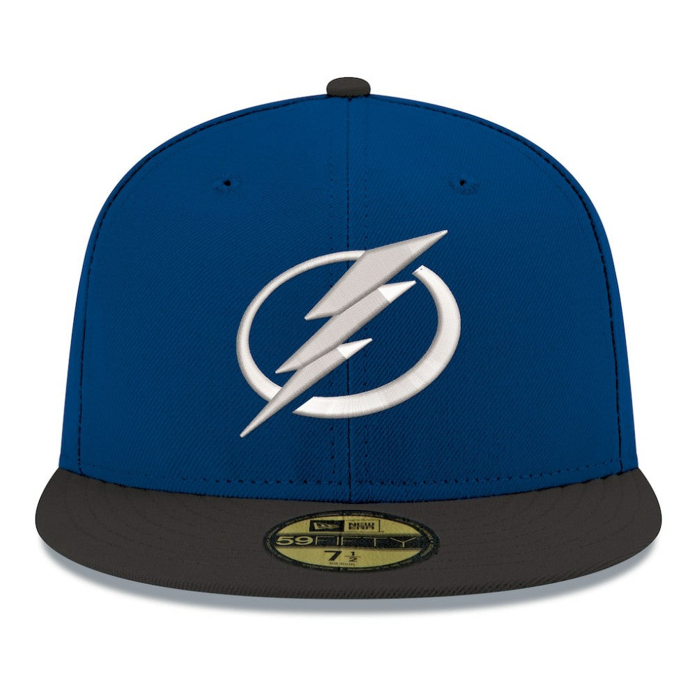 Tampa Bay Lightning - New Era Core Logo Two-Tone 59FIFTY Fitted Hat Blue