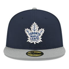 Toronto Maple Leafs - New Era Core Logo Two-Tone 59FIFTY Fitted Hat Navy