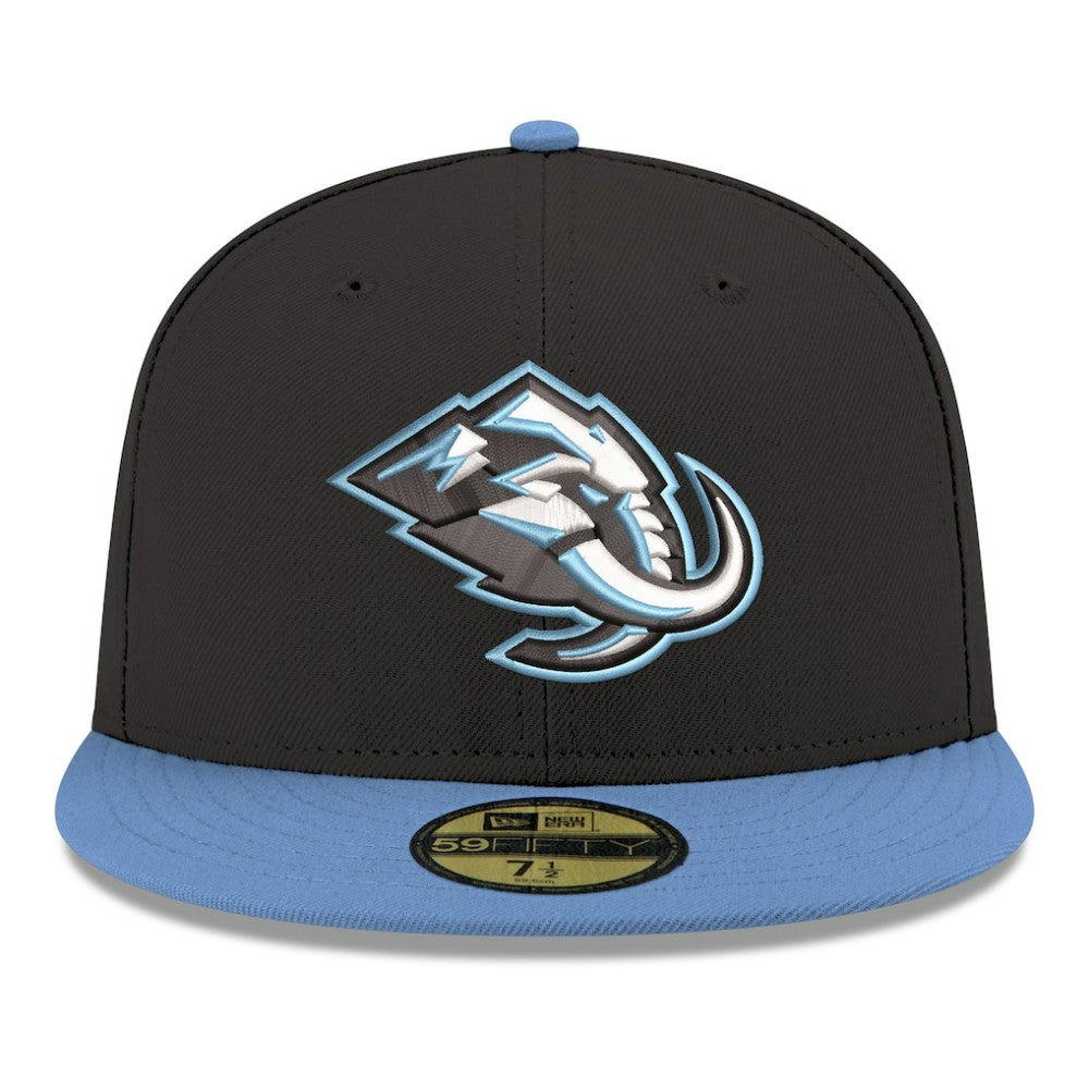 Utah Mammoth - New Era Core Logo Two-Tone 59FIFTY Fitted Hat Black