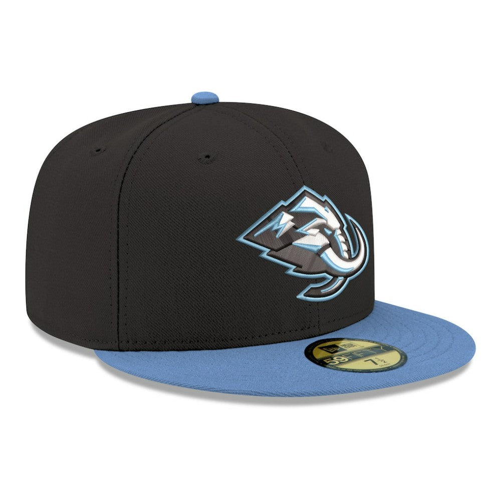 Utah Mammoth - New Era Core Logo Two-Tone 59FIFTY Fitted Hat Black