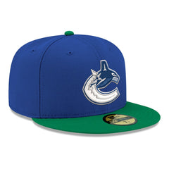Vancouver Canucks - New Era Core Logo Two-Tone 59FIFTY Fitted Hat Blue