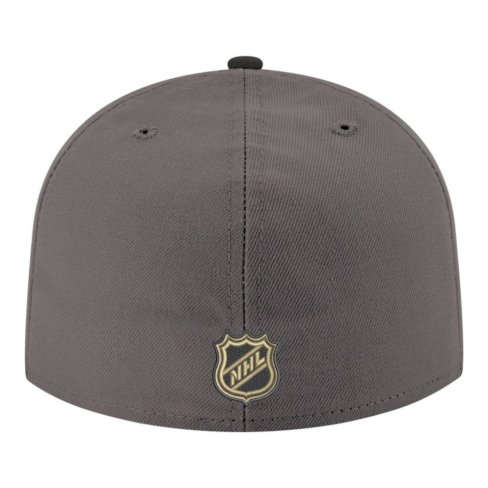Vegas Golden Knights New Era Core Logo Two-Tone 59FIFTY Fitted Hat Gray