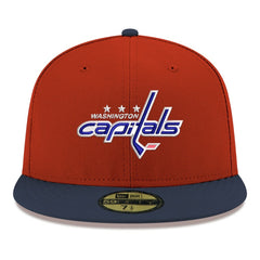 Washington Capitals New Era Core Logo Two-Tone 59FIFTY Fitted Hat Red