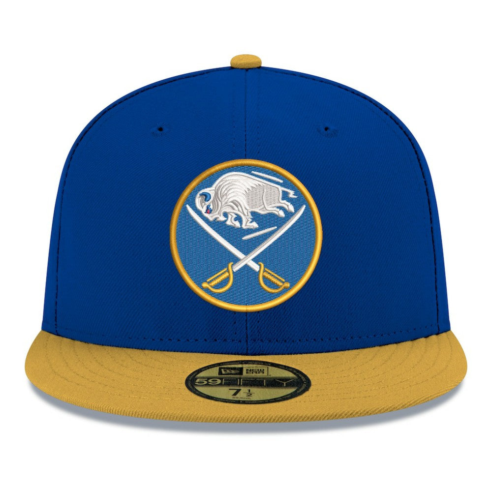 Buffalo Sabres - New Era Core Logo Two-Tone 59FIFTY Fitted Hat Royal