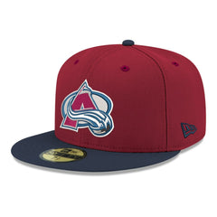 Colorado Avalanche - New Era Core Logo Two-Tone 59FIFTY Fitted Hat Burgundy
