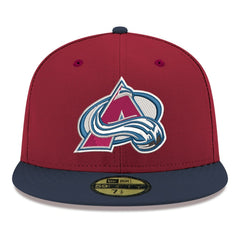Colorado Avalanche - New Era Core Logo Two-Tone 59FIFTY Fitted Hat Burgundy