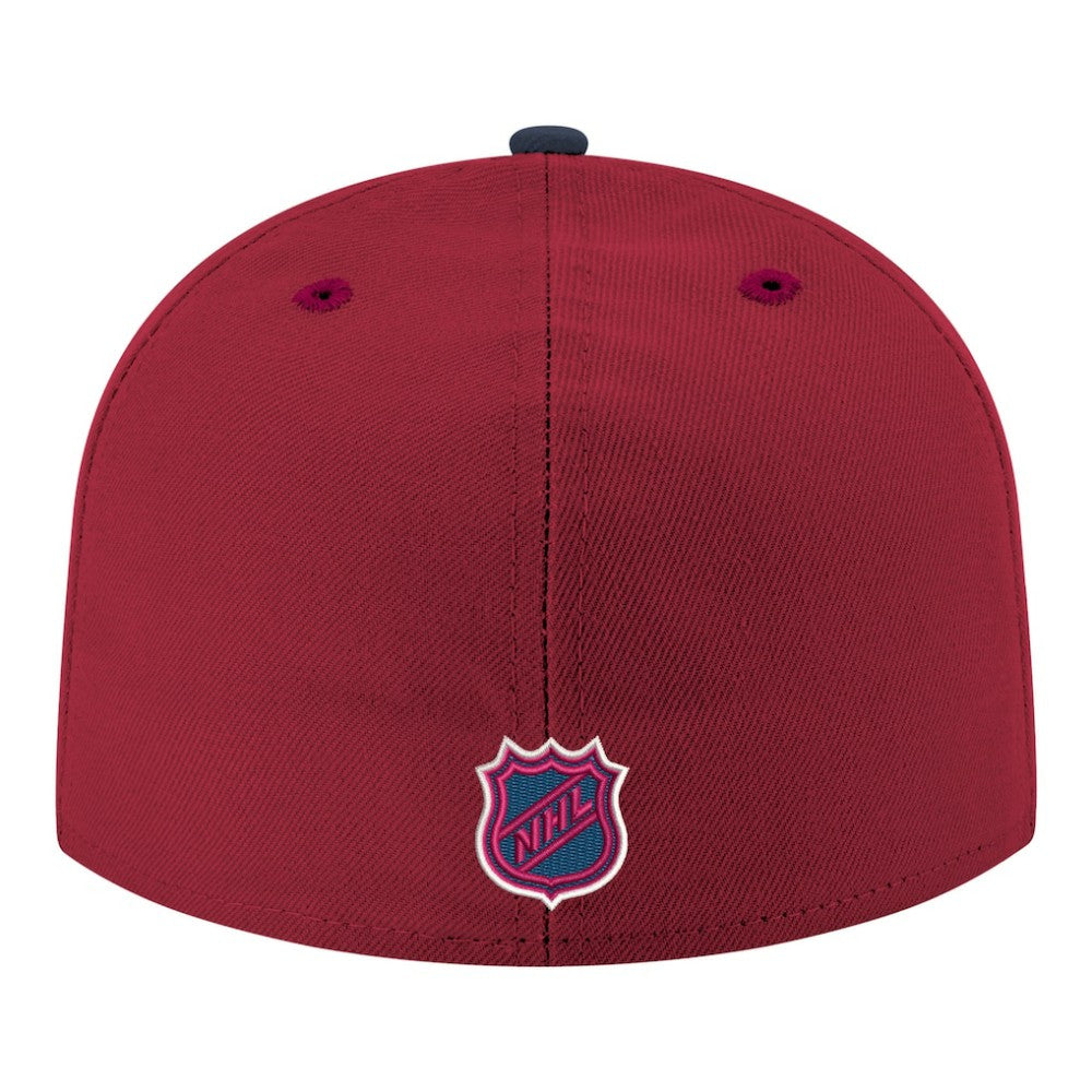 Colorado Avalanche - New Era Core Logo Two-Tone 59FIFTY Fitted Hat Burgundy