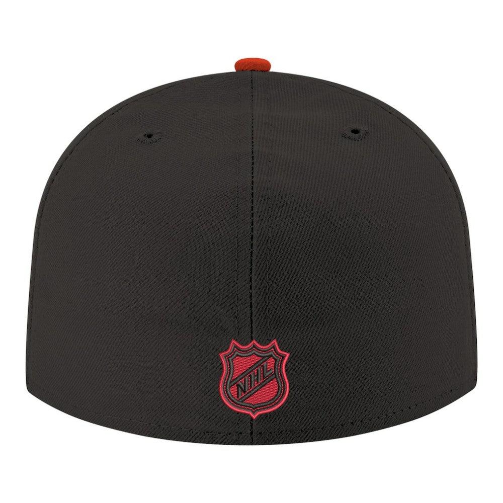 Carolina Hurricanes - New Era Core Logo Two-Tone 59FIFTY Fitted Hat Black