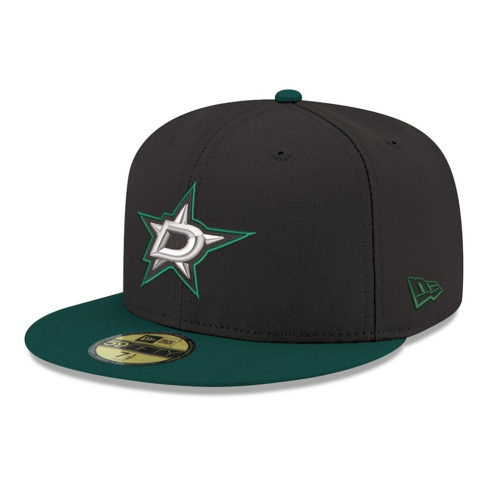Dallas Stars - New Era Core Logo Two-Tone 59FIFTY Fitted Hat Black