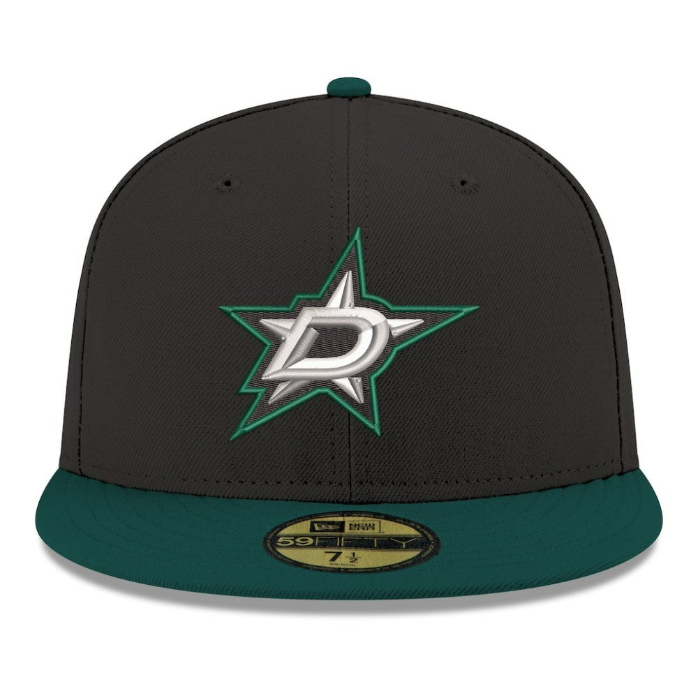 Dallas Stars - New Era Core Logo Two-Tone 59FIFTY Fitted Hat Black
