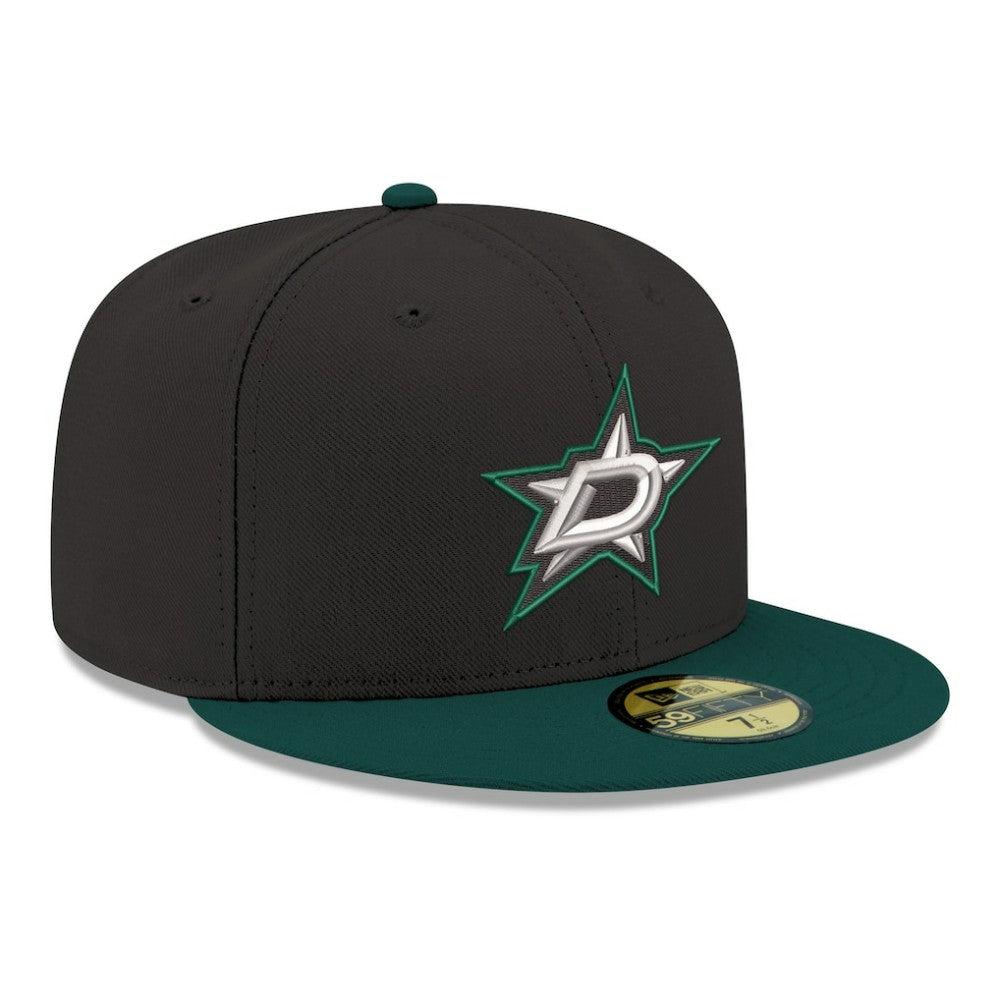 Dallas Stars - New Era Core Logo Two-Tone 59FIFTY Fitted Hat Black