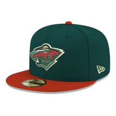 Minnesota Wild - New Era Core Logo Two-Tone 59FIFTY Fitted Hat Green