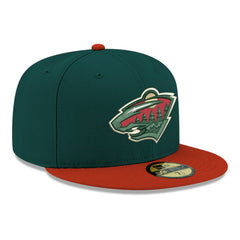 Minnesota Wild - New Era Core Logo Two-Tone 59FIFTY Fitted Hat Green