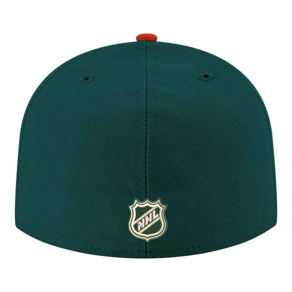 Minnesota Wild - New Era Core Logo Two-Tone 59FIFTY Fitted Hat Green