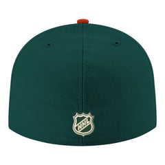 Minnesota Wild - New Era Core Logo Two-Tone 59FIFTY Fitted Hat Green
