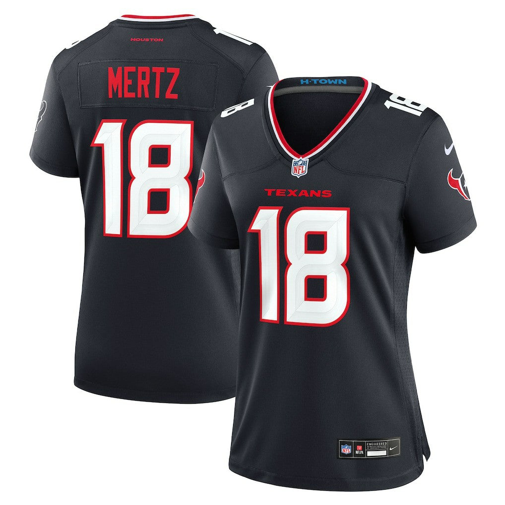 Graham Mertz Houston Texans Women's Team Game Jersey Navy - Nike