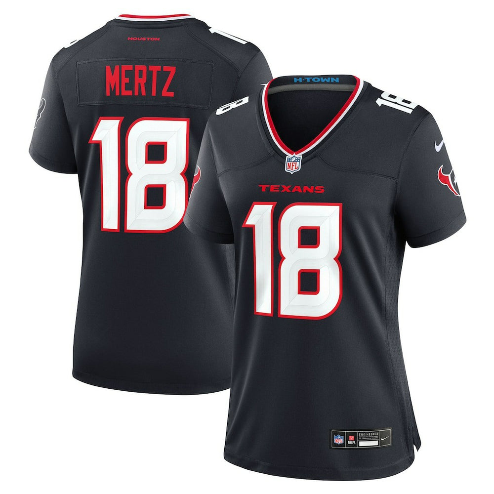 Graham Mertz Houston Texans Women's Team Game Jersey Navy - Nike