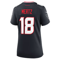 Graham Mertz Houston Texans Women's Team Game Jersey Navy - Nike