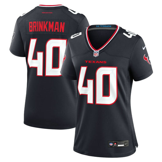 Austin Brinkman Houston Texans Women's Team Game Jersey - Navy | NFL Jerseys