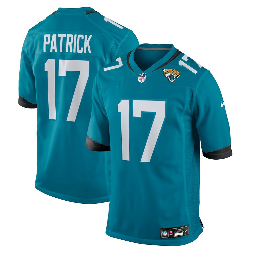 Tim Patrick Jacksonville Jaguars Team Game Jersey Teal - Nike