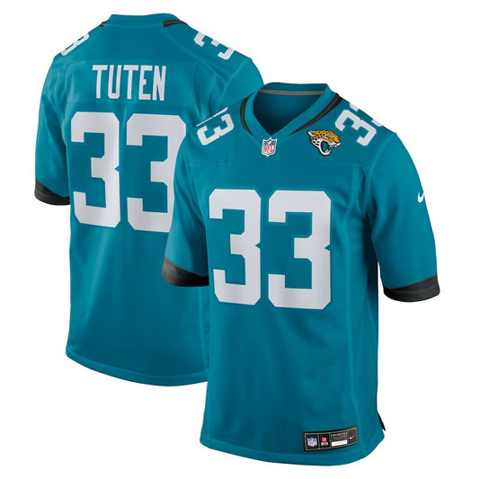 Bhayshul Tuten Jacksonville Jaguars Team Game Jersey - Teal | NFL Jerseys