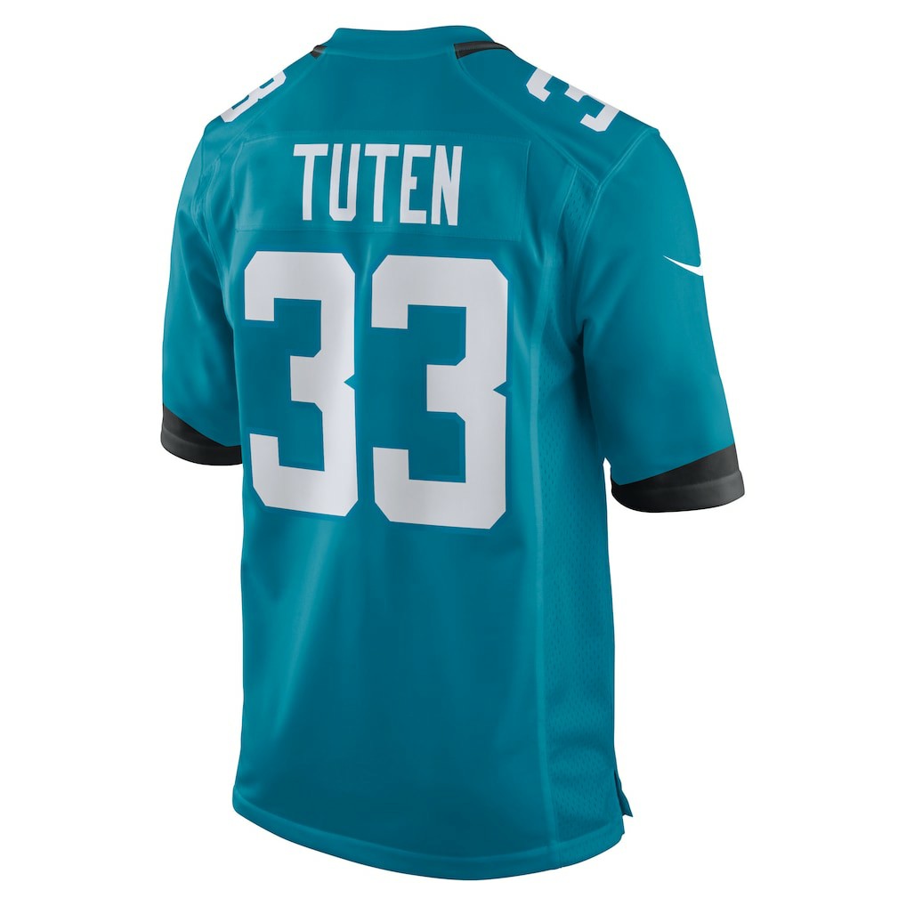 Bhayshul Tuten Jacksonville Jaguars Team Game Jersey - Teal | NFL Jerseys