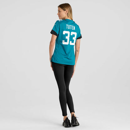 Bhayshul Tuten Jacksonville Jaguars Women's Team Game Jersey - Teal | NFL Jerseys