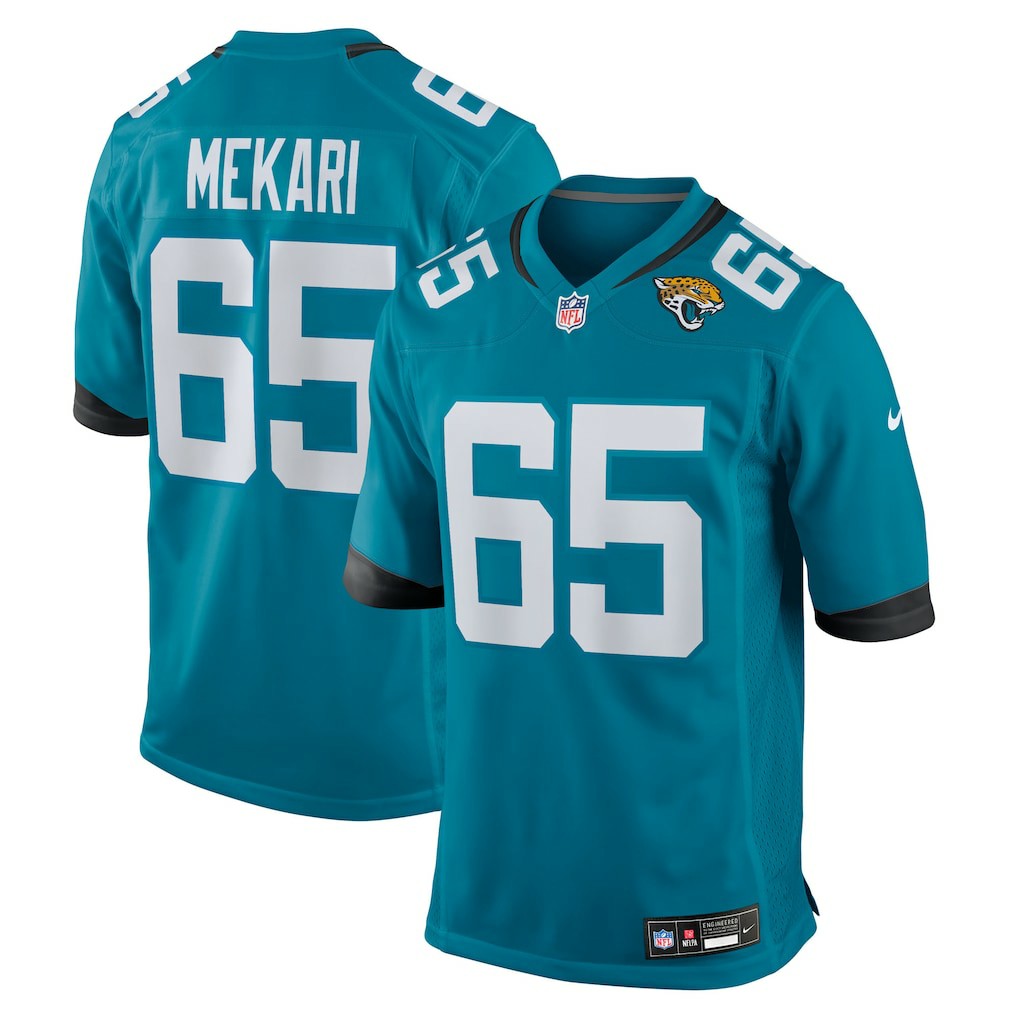 Patrick Mekari Jacksonville Jaguars Team Game Jersey Teal - Nike