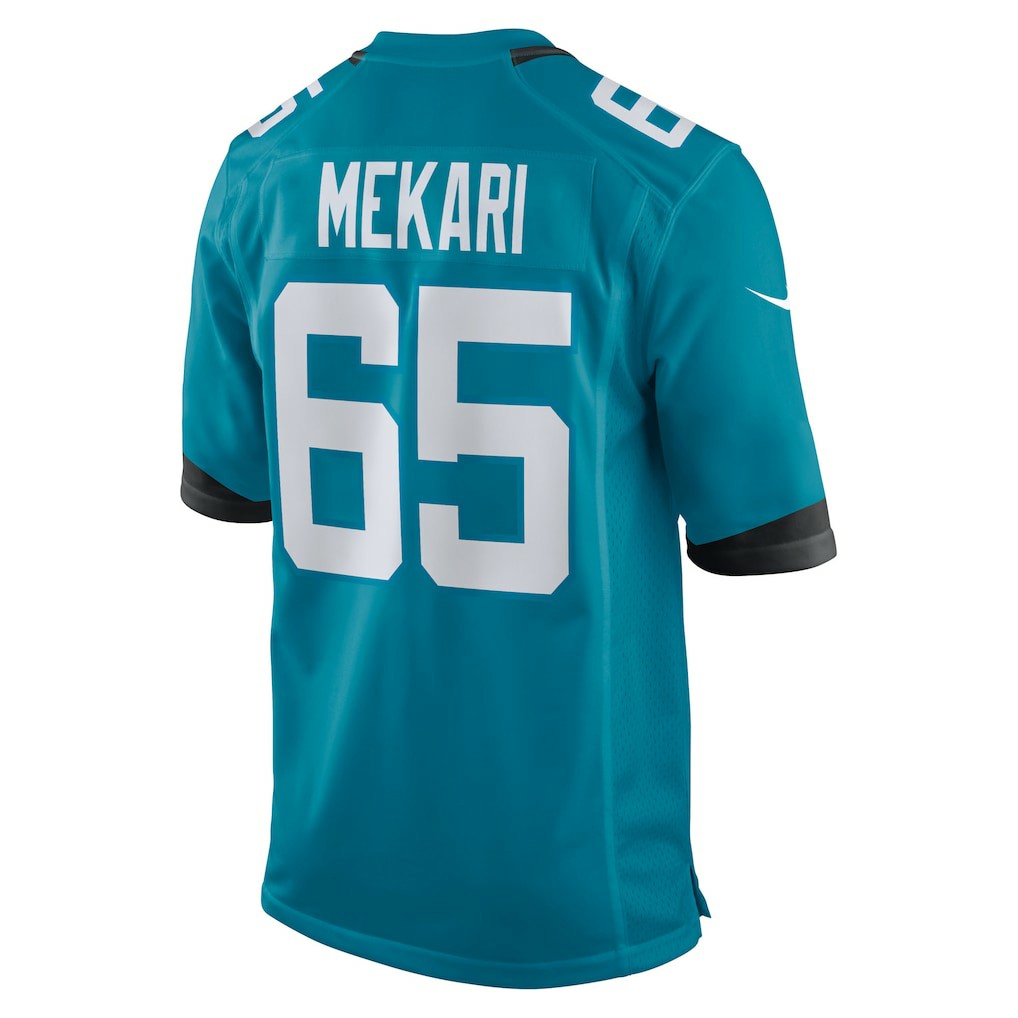 Patrick Mekari Jacksonville Jaguars Team Game Jersey - Teal | NFL Jerseys