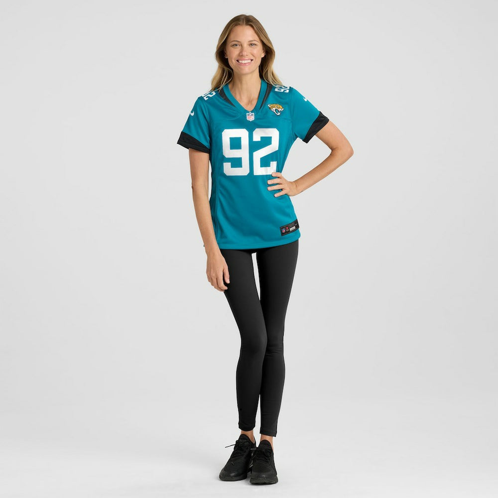 Danny Striggow Jacksonville Jaguars Women's Team Game Jersey Teal - Nike