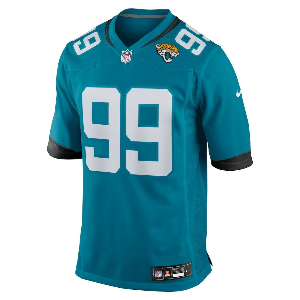 Austin Johnson Jacksonville Jaguars Team Game Jersey - Teal | NFL Jerseys