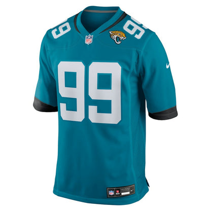 Austin Johnson Jacksonville Jaguars Team Game Jersey - Teal | NFL Jerseys