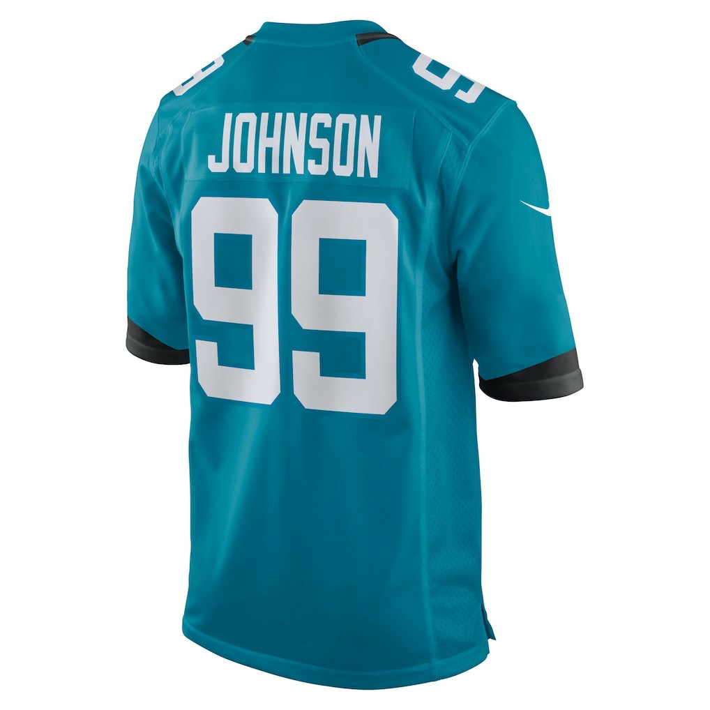 Austin Johnson Jacksonville Jaguars Team Game Jersey - Teal | NFL Jerseys
