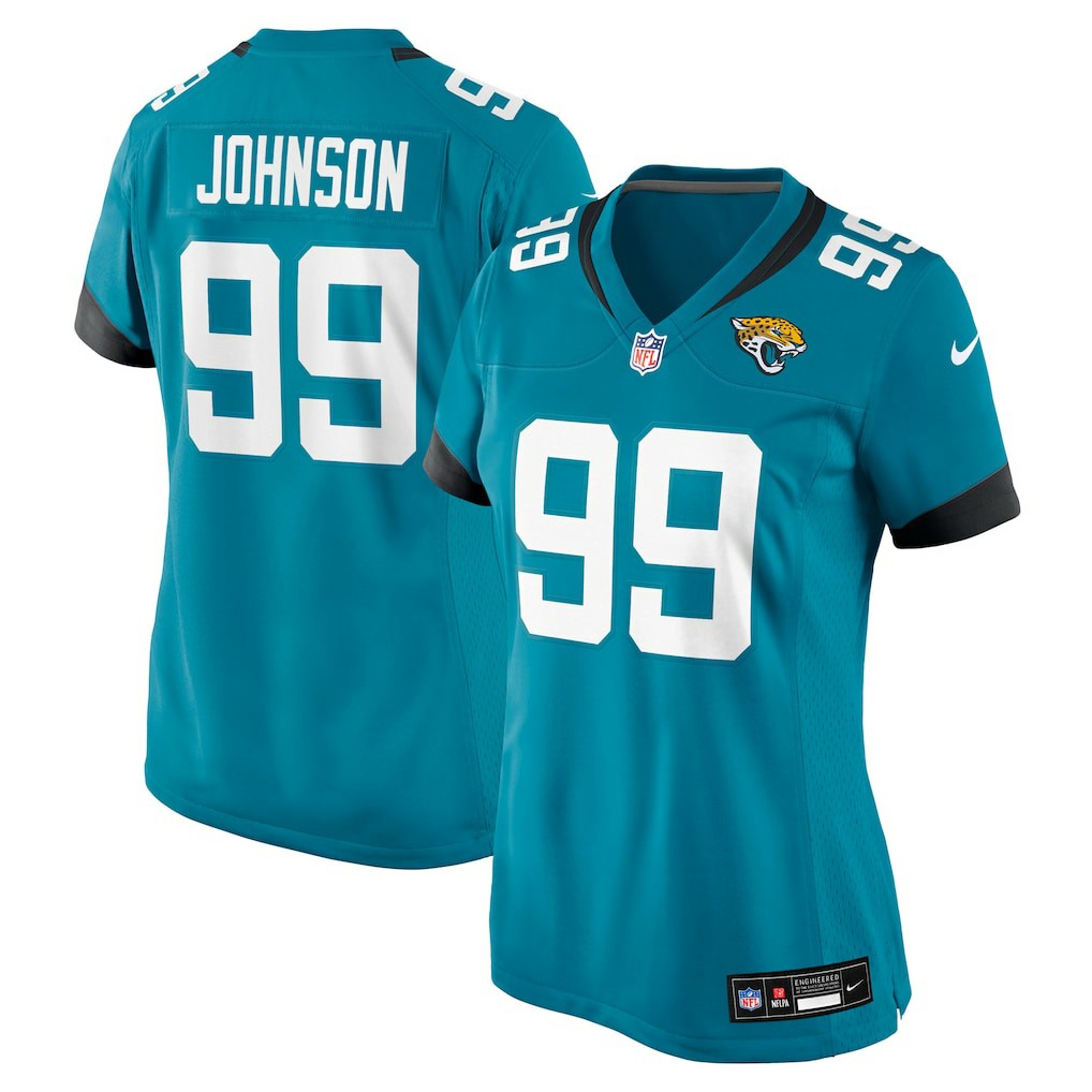Austin Johnson Jacksonville Jaguars Women's Team Game Jersey Teal - Nike