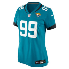 Austin Johnson Jacksonville Jaguars Women's Team Game Jersey Teal - Nike