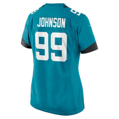 Austin Johnson Jacksonville Jaguars Women's Team Game Jersey Teal - Nike
